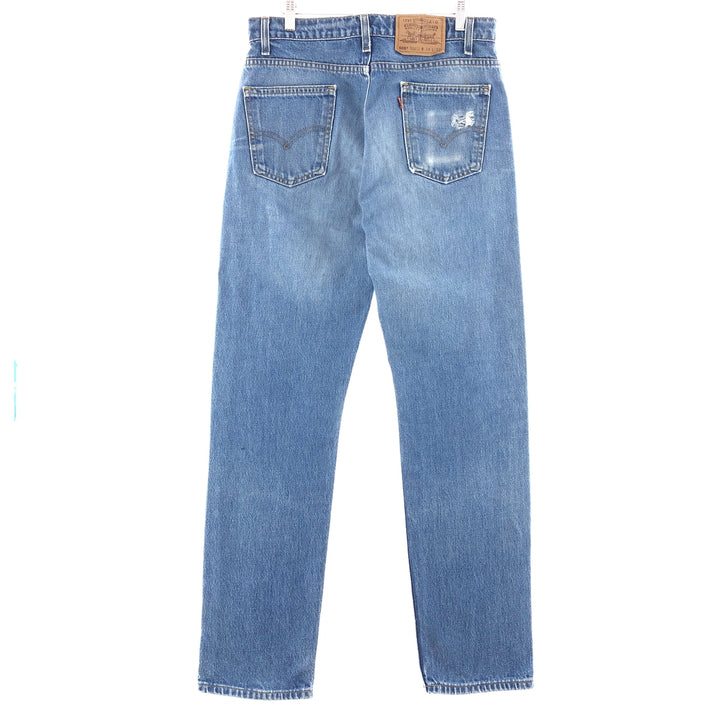 90'S Levi's 505 REGULAR FIT STRAIGHT LEG tapered denim pants made in USA men's w34 vintage /taa002855