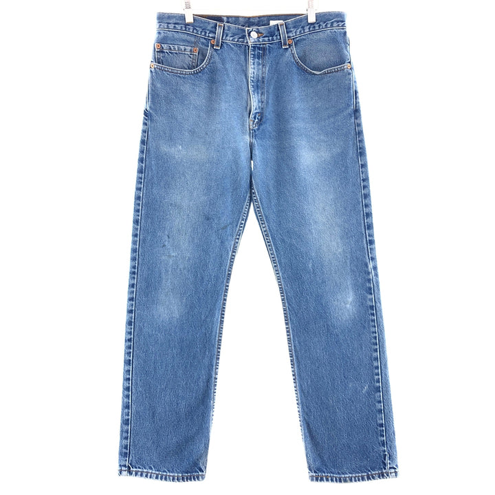 00'S Levi's 505 REGULAR FIT STRAIGHT LEG tapered denim pants made in USA men's w34 /taa002859