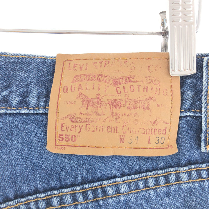 Levi's 550 Relaxed Fit Tapered Denim Pants Made in USA Men's w31 /taa002886