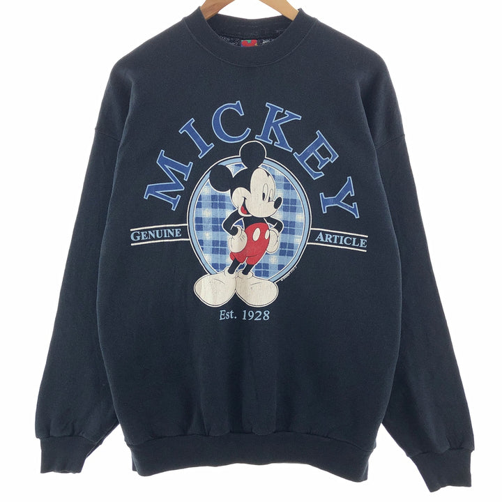 90'S MICKEY UNLIMITED MICKEY MOUSE Mickey Mouse character sweatshirt, made in USA, men's XL /taa002922