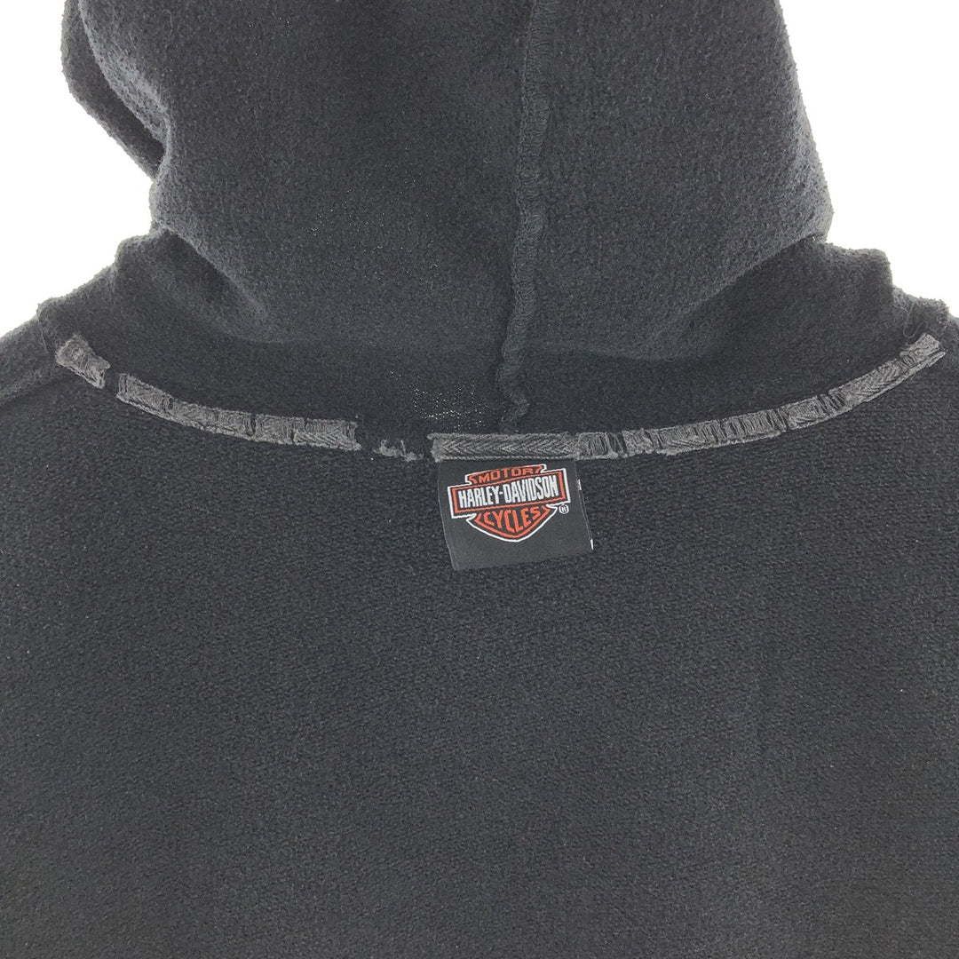 00'S Harley-Davidson Double-sided Print Advertising Sweat Pullover Hoodie Men's S /taa003030