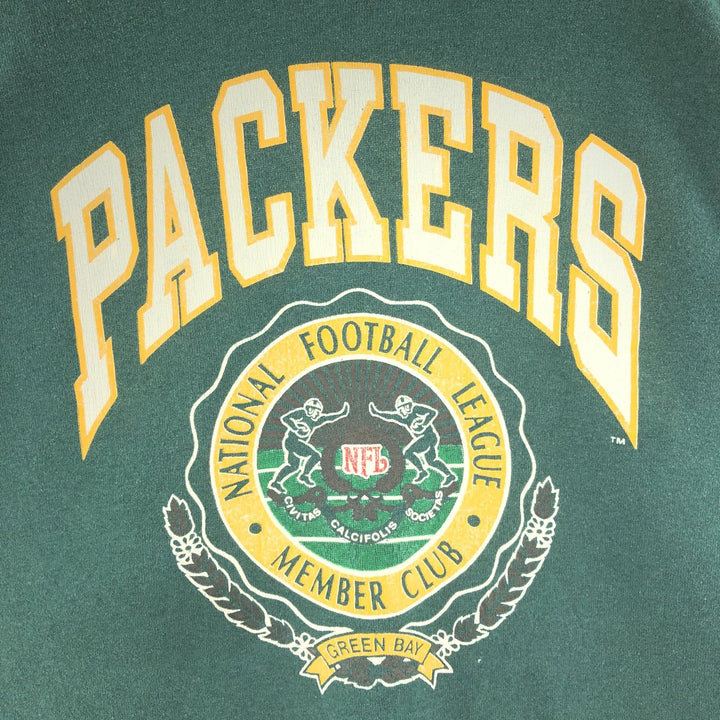 90'S NUTMEG NFL GREEN BAY PACKERS Sweatshirt Trainer Made in USA Men's L Vintage /taa003046