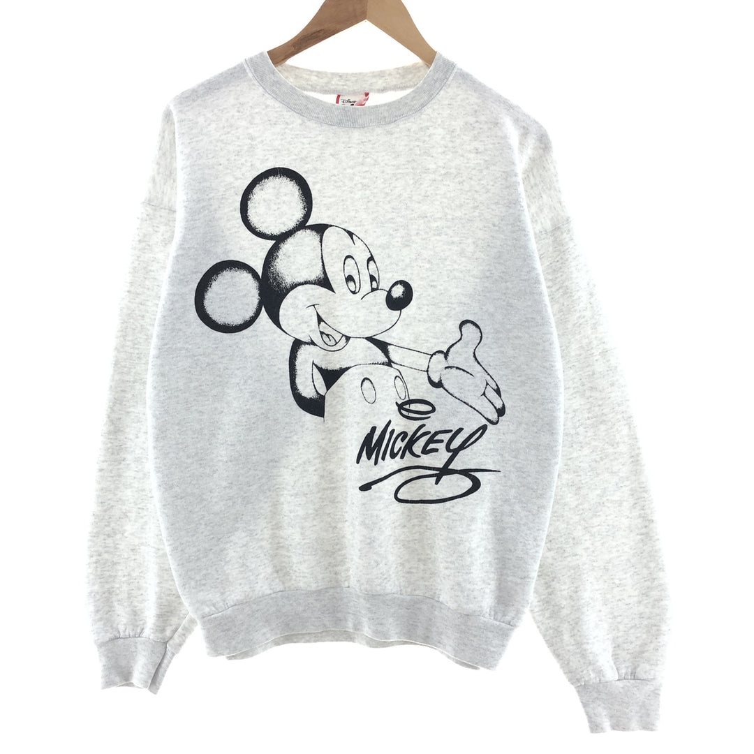 90'S Disney DESIGNS MICKEY MOUSE Mickey Mouse character sweatshirt, made in USA, men's XL, vintage /taa003083