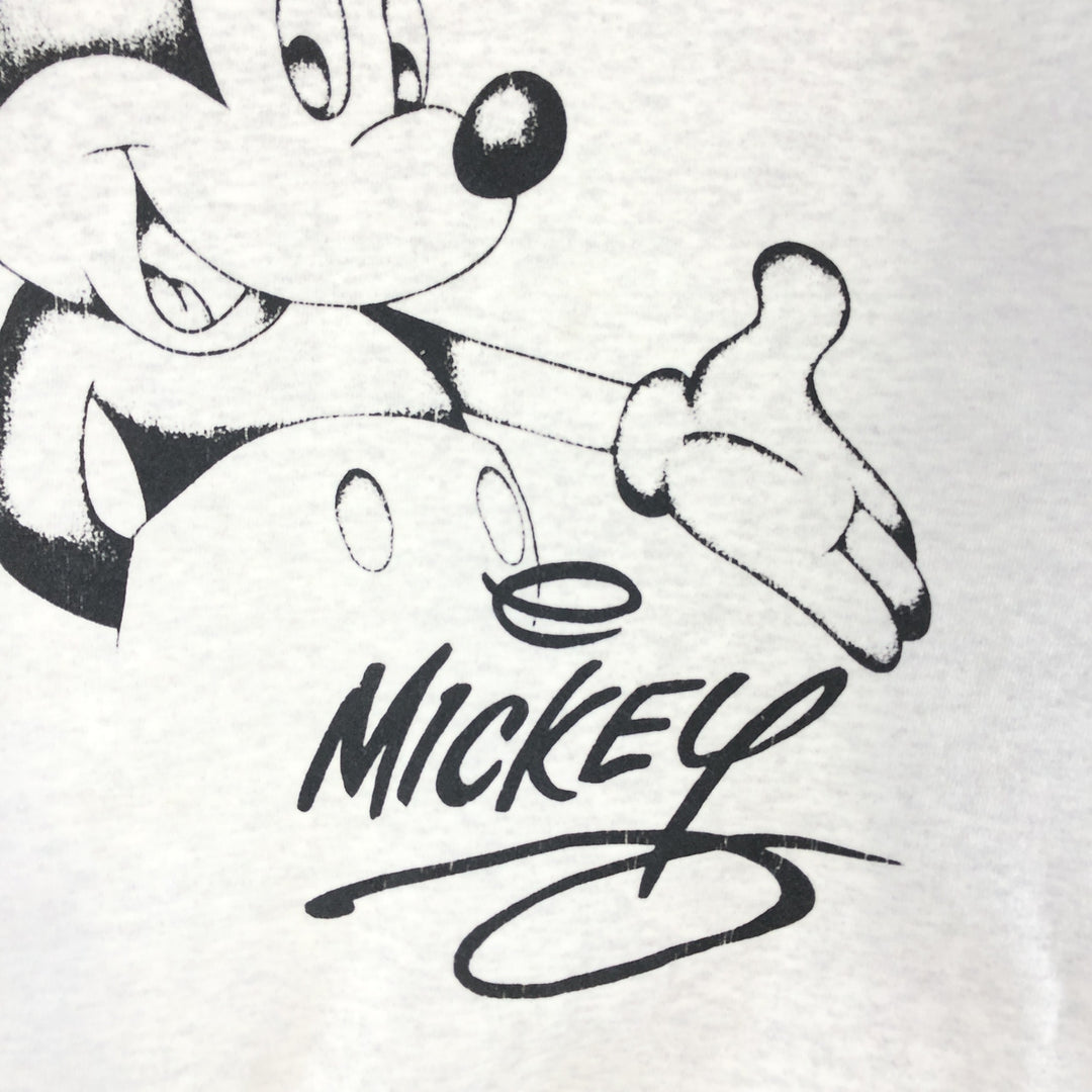 90'S Disney DESIGNS MICKEY MOUSE Mickey Mouse character sweatshirt, made in USA, men's XL, vintage /taa003083