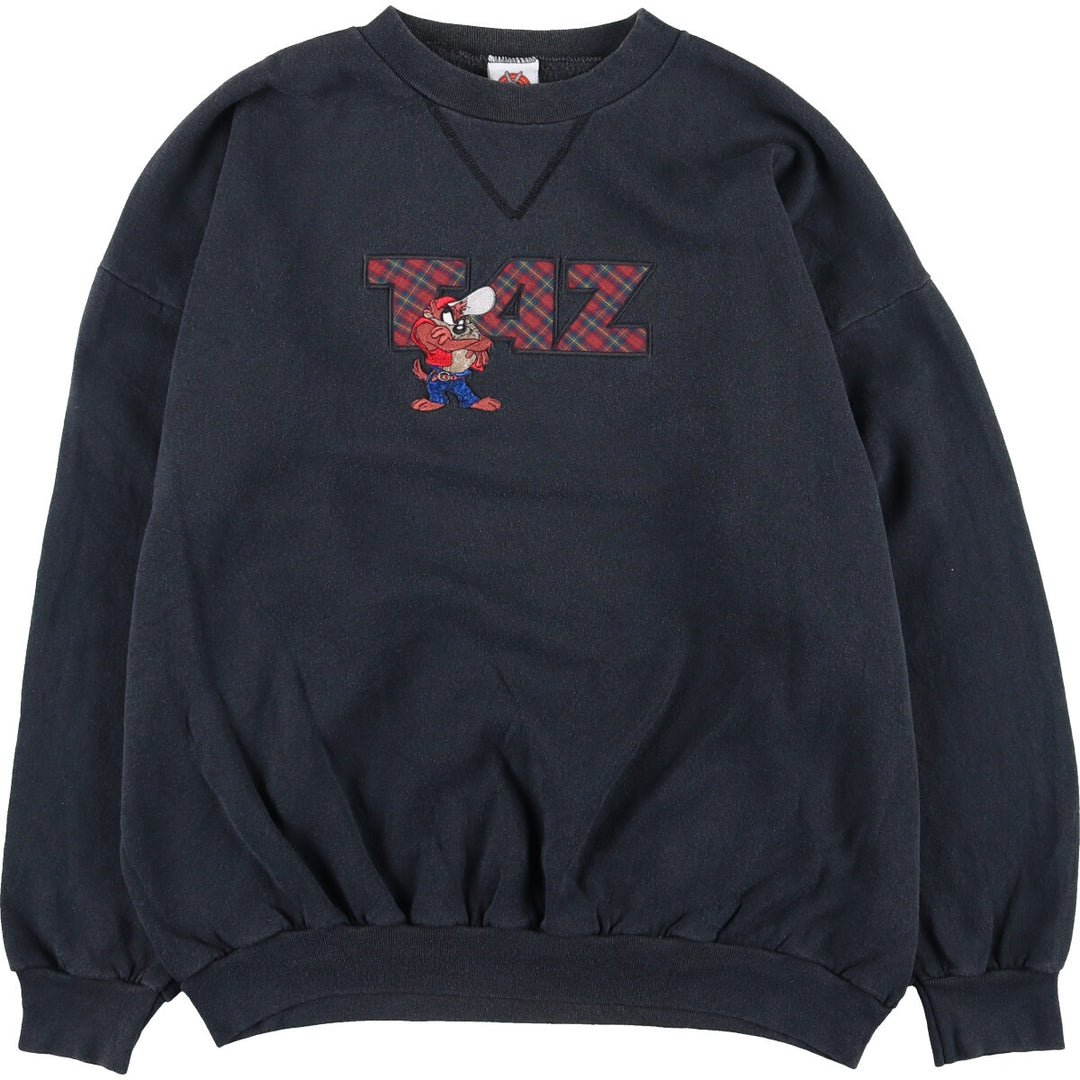 LOONEY TUNES Tasmanian Devil Character Sweatshirt, Men's XL, Vintage /taa003136