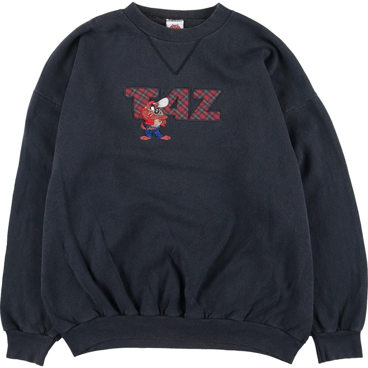 LOONEY TUNES Tasmanian Devil Character Sweatshirt, Men's XL, Vintage /taa003136