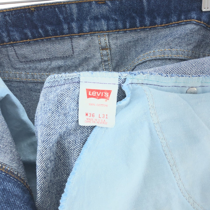 90'S Levi's 505 tapered denim pants made in USA, men's w36 vintage /taa003185