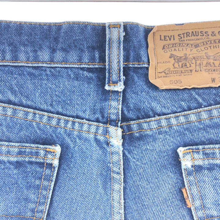 90'S Levi's 505 tapered denim pants made in USA, men's w36 vintage /taa003185