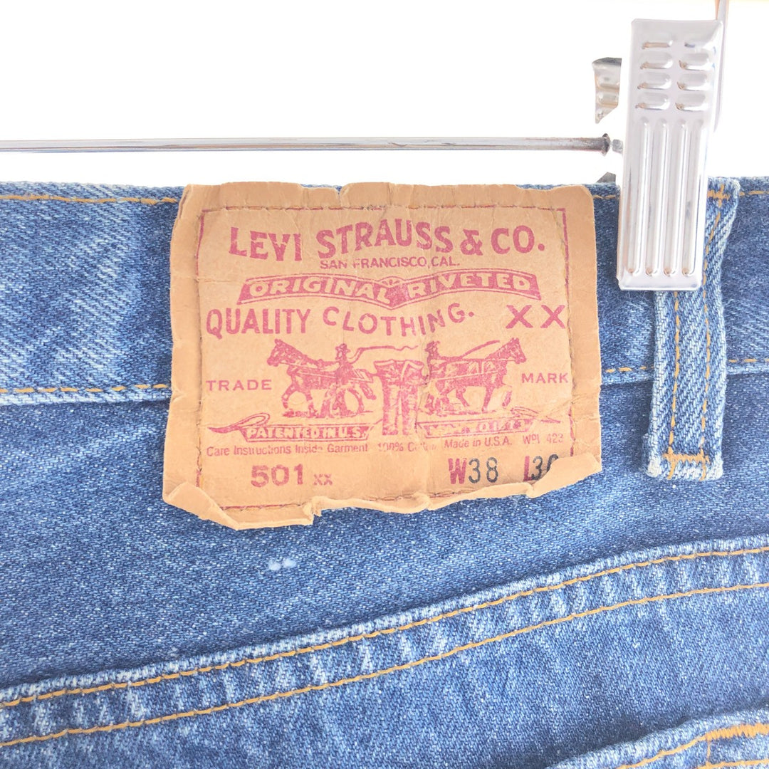 90'S Levi's 501 Straight Denim Pants Made in USA Men's W38 Vintage /taa003186