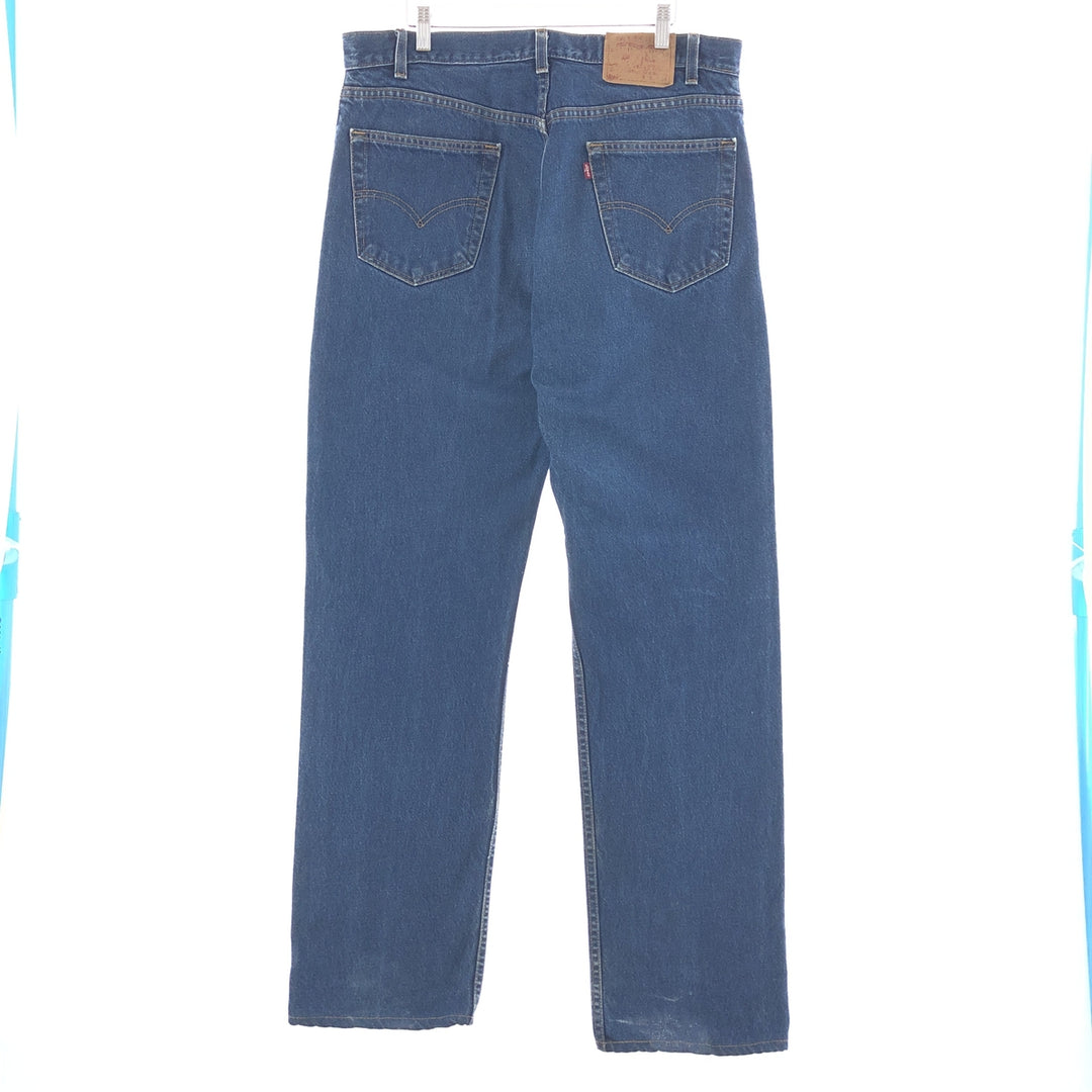 00'S Levi's 505 REGULAR FIT STRAIGHT LEG tapered denim pants made in USA men's w36 /taa003191