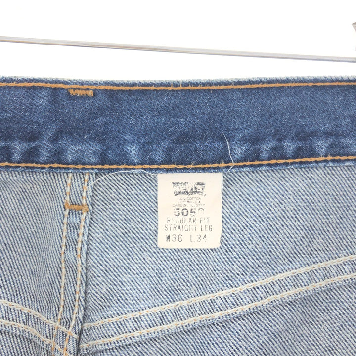 00'S Levi's 505 REGULAR FIT STRAIGHT LEG tapered denim pants made in USA men's w36 /taa003191