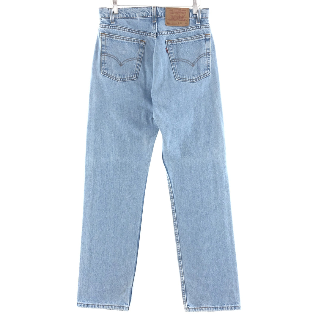 90'S Levi's 505 REGULAR FIT STRAIGHT LEG tapered denim pants made in USA men's w31 vintage /taa003192