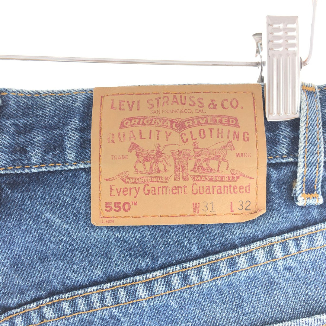 90'S Levi's 550 Tapered Denim Pants Made in Mexico Men's W31 Vintage /taa003203