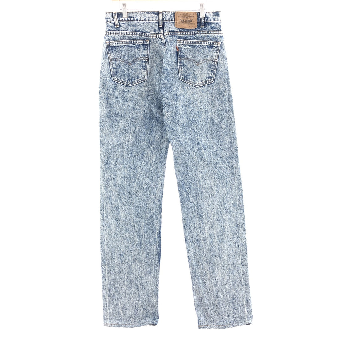 90'S Levi's 40505-0208 Chemical Wash Tapered Denim Pants Made in USA Men's W34 Vintage /taa003207