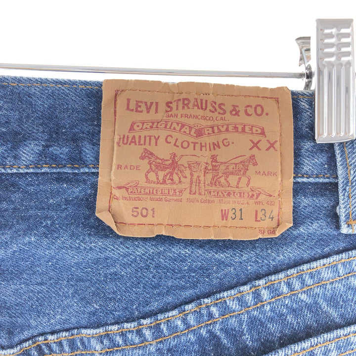 Levi's Levi's 501 Straight Denim Pants Made in USA Men's W30 Vintage /taa003219
