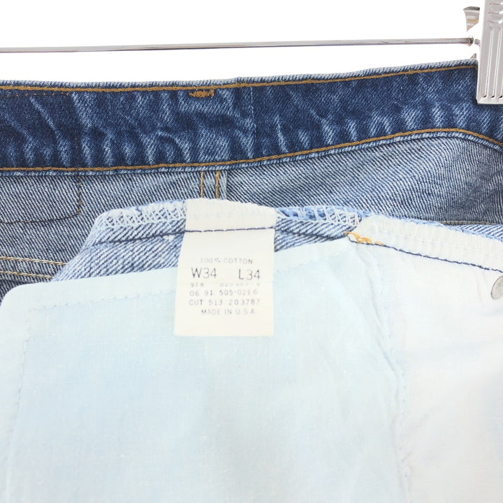 90'S Levi's 505 Tapered Denim Pants Made in USA Men's W34 Vintage /taa003224