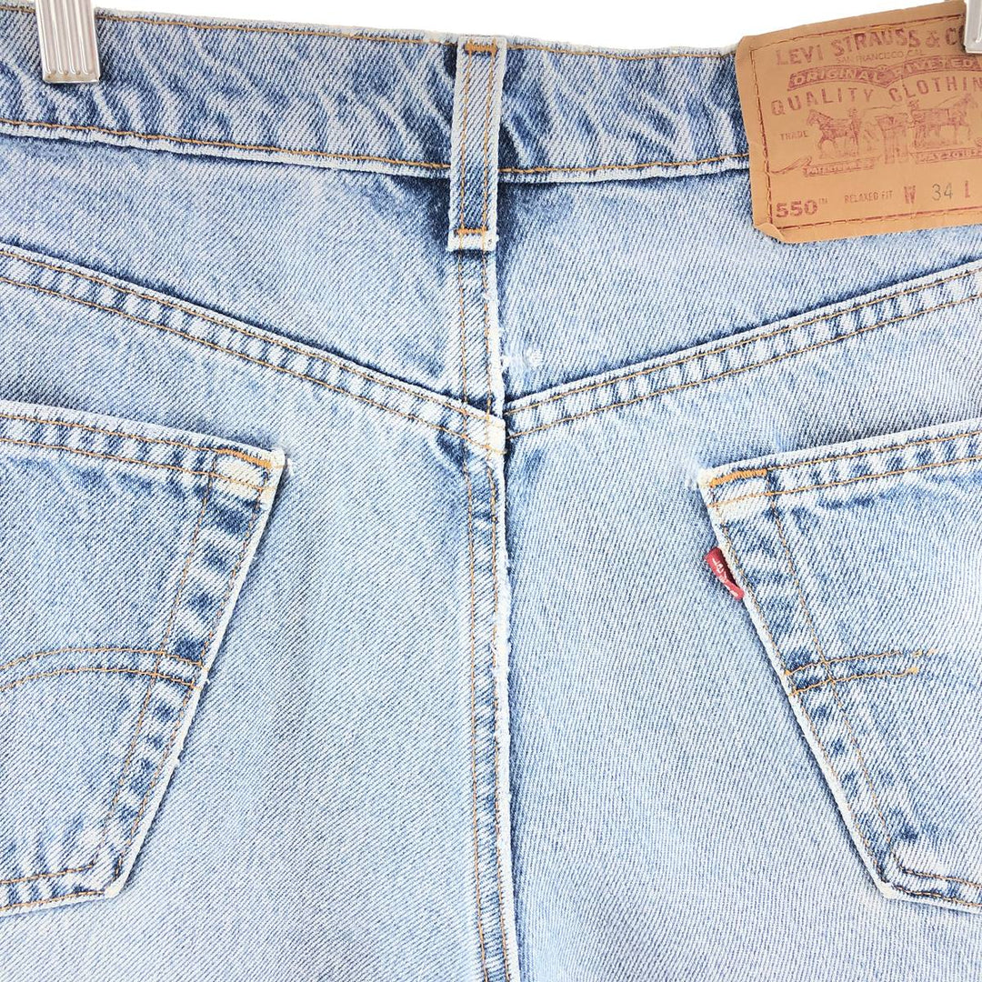 90'S Levi's 550 Relaxed Fit Tapered Denim Pants Made in USA Men's W34 Vintage /taa003235