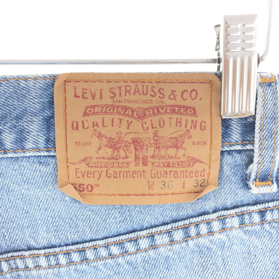 Levi's 550 Relaxed Fit Tapered Denim Pants Made in USA Men's w36 /taa003238