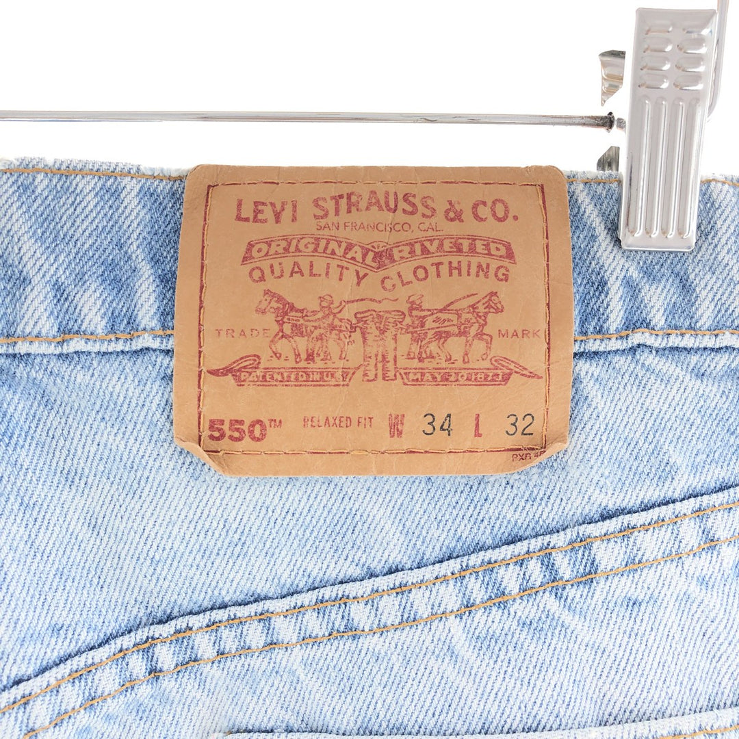 90'S Levi's 550 Tapered Denim Pants Made in USA Men's W34 Vintage /taa003252