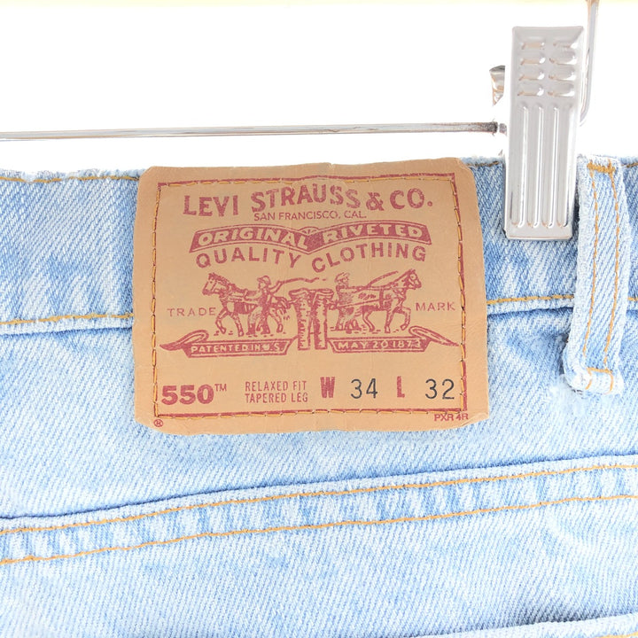 90'S Levi's 550 Relaxed Fit Tapered Leg Tapered Denim Pants Made in USA Men's W34 Vintage /taa003262