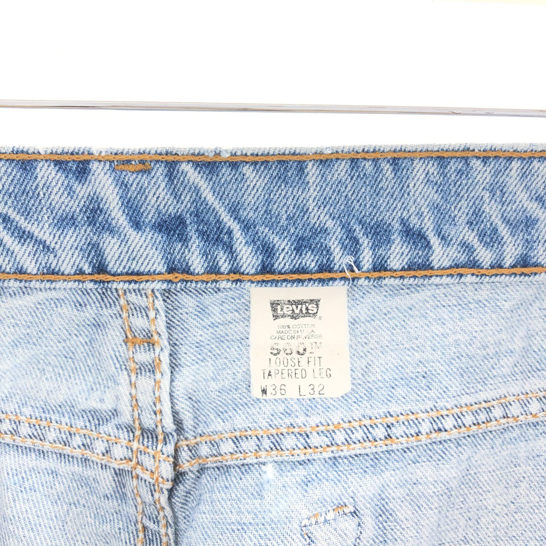 90'S Levi's 560 LOOSE FIT TAPERED LEG Tapered Denim Pants Made in USA Men's W36 Vintage /taa003274