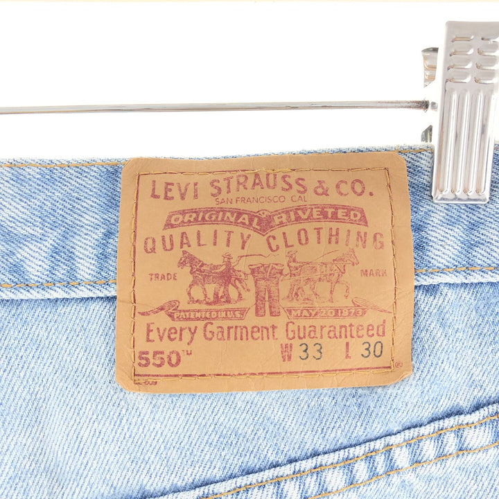 Levi's 550 Relaxed Fit Tapered Denim Pants Made in USA Men's w33 /taa003275