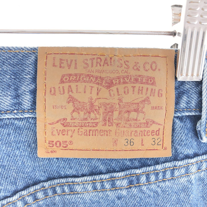 00'S Levi's 505 REGULAR FIT STRAIGHT LEG tapered denim pants made in USA men's w36 /taa003291