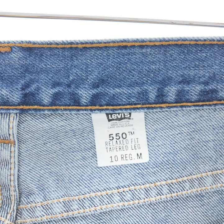 90'S Levi's 550 LOOSE FIT TAPERED LEG Tapered Denim Pants Made in USA Women's L (w30) Vintage /taa003294