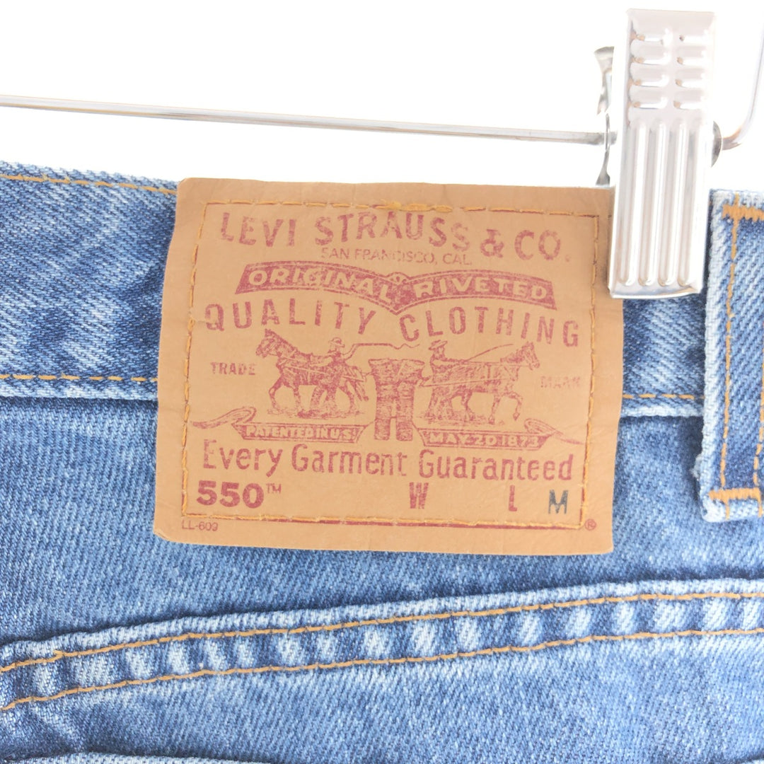 90'S Levi's 550 LOOSE FIT TAPERED LEG Tapered Denim Pants Made in USA Women's L (w30) Vintage /taa003294