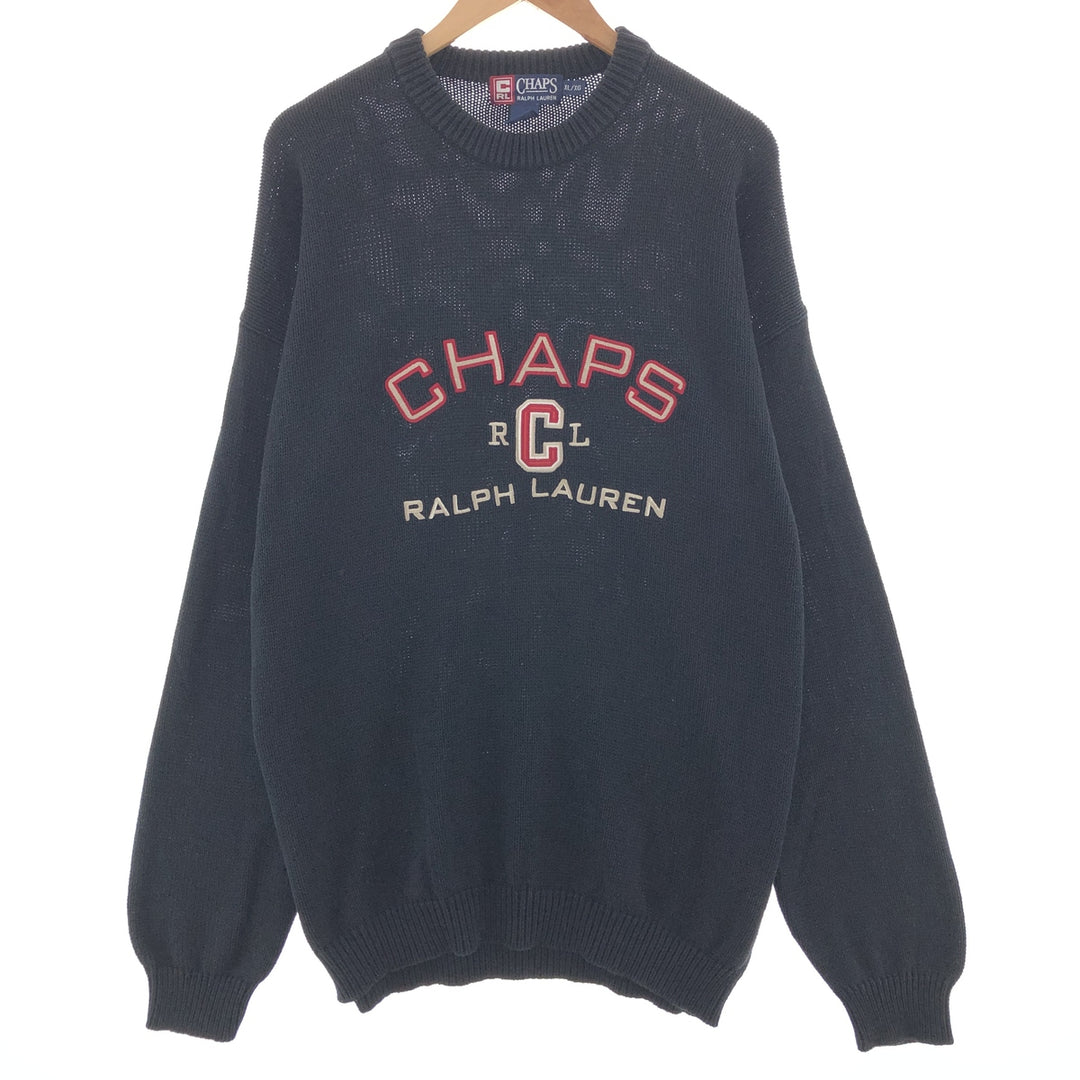 Ralph Lauren CHAPS Cotton Knit Sweater Men's XL Size /taa003422