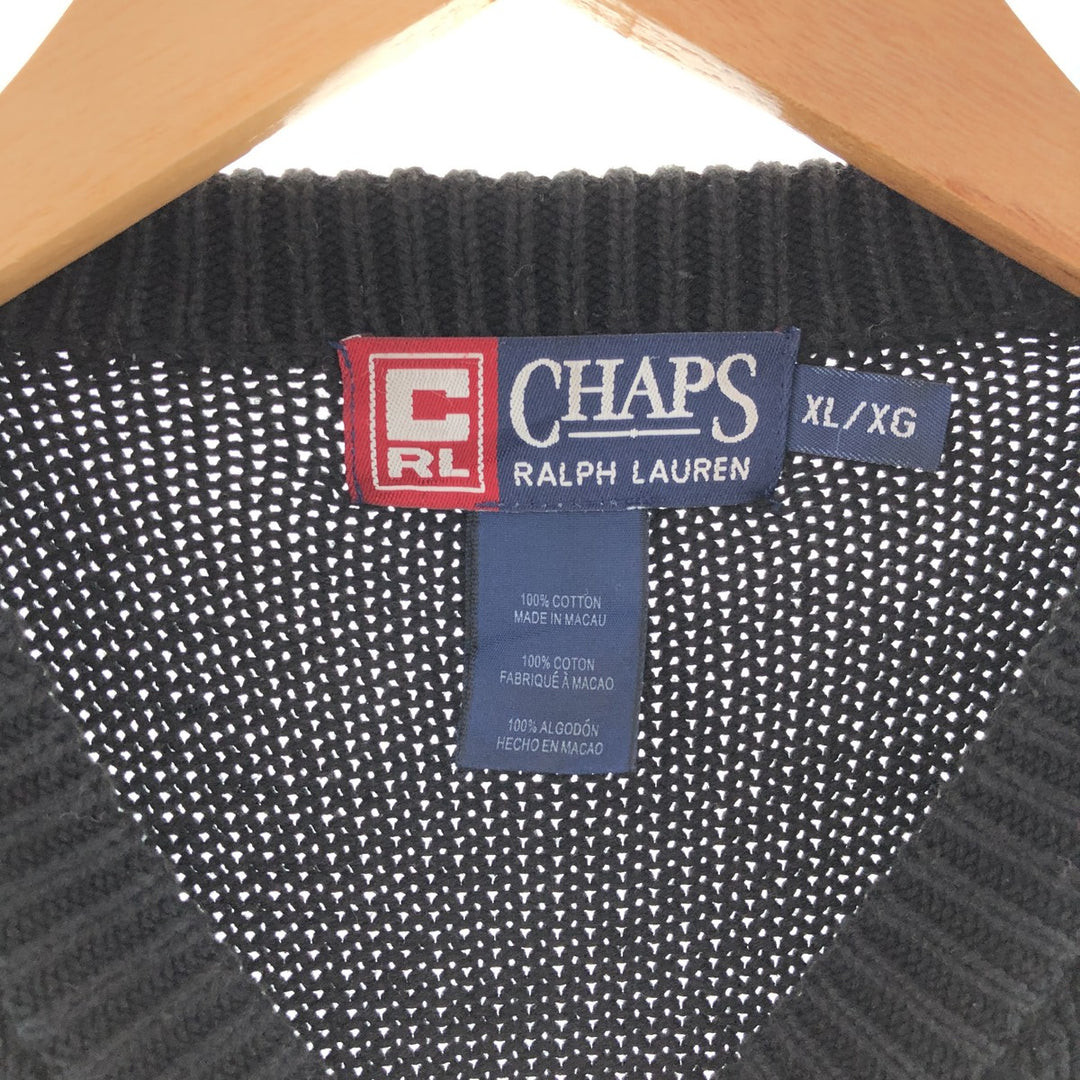 Ralph Lauren CHAPS Cotton Knit Sweater Men's XL Size /taa003422