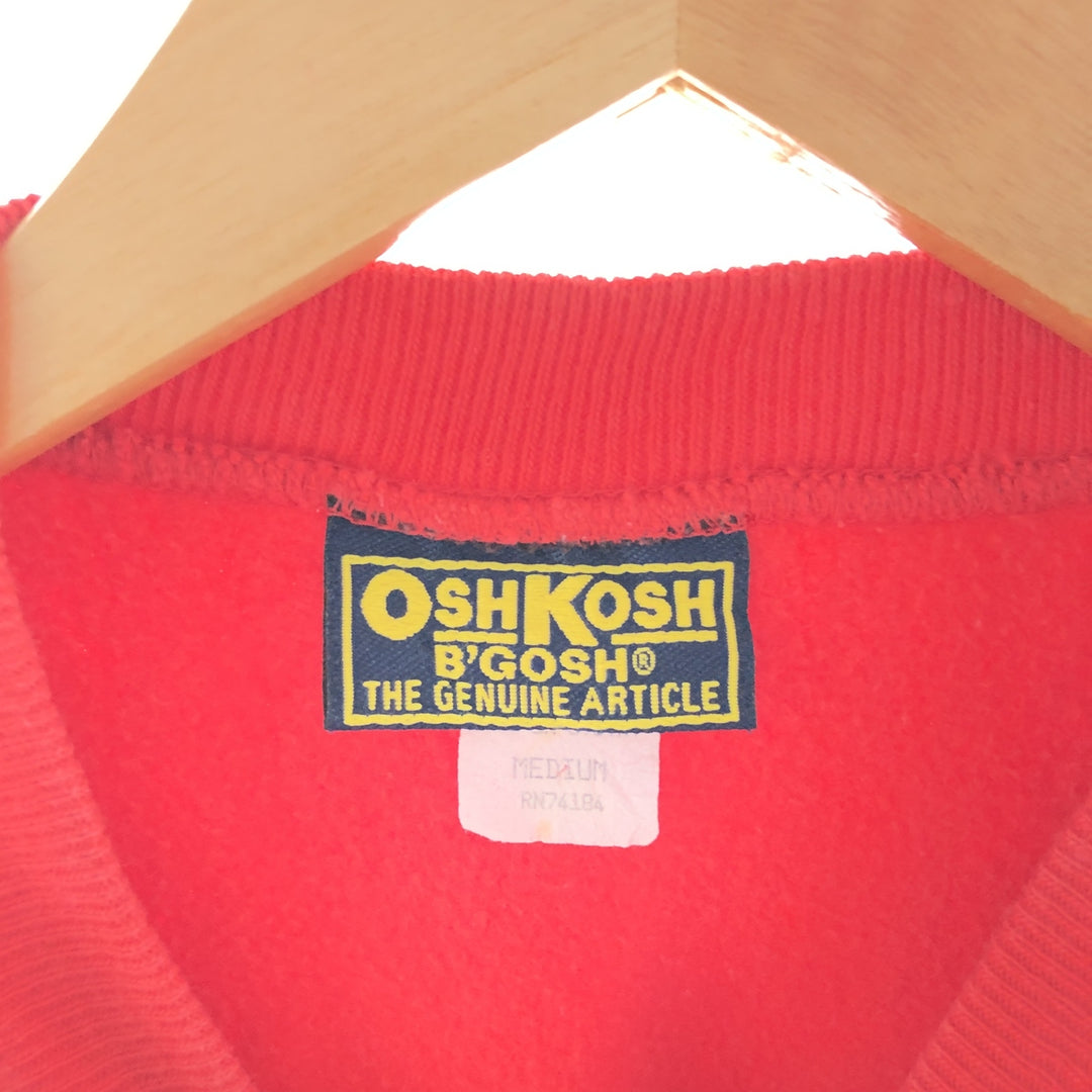 80s-90'S Osh Kosh Reverse Weave Plain Sweatshirt Made in USA Men's M Vintage /taa003482