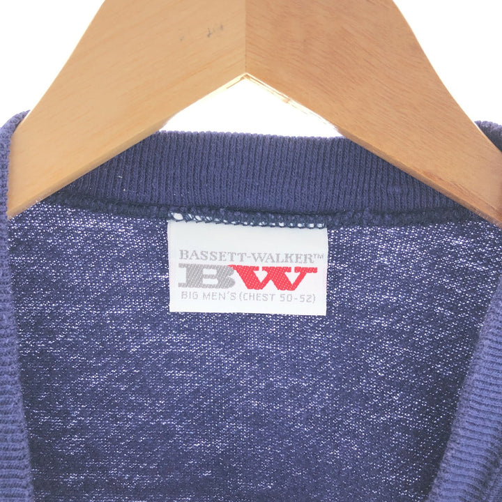 80s-90'S BASSETT-WALKER plain sweatshirt, made in USA, men's XL, vintage /taa003570