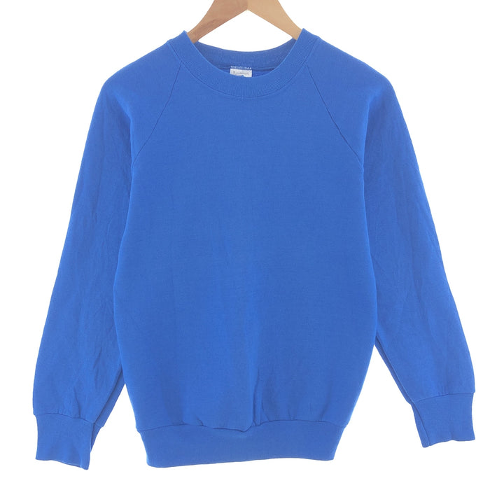 90'S Fruit of the Loom Raglan Sleeve Plain Sweatshirt Made in USA Men's S Vintage /taa003581