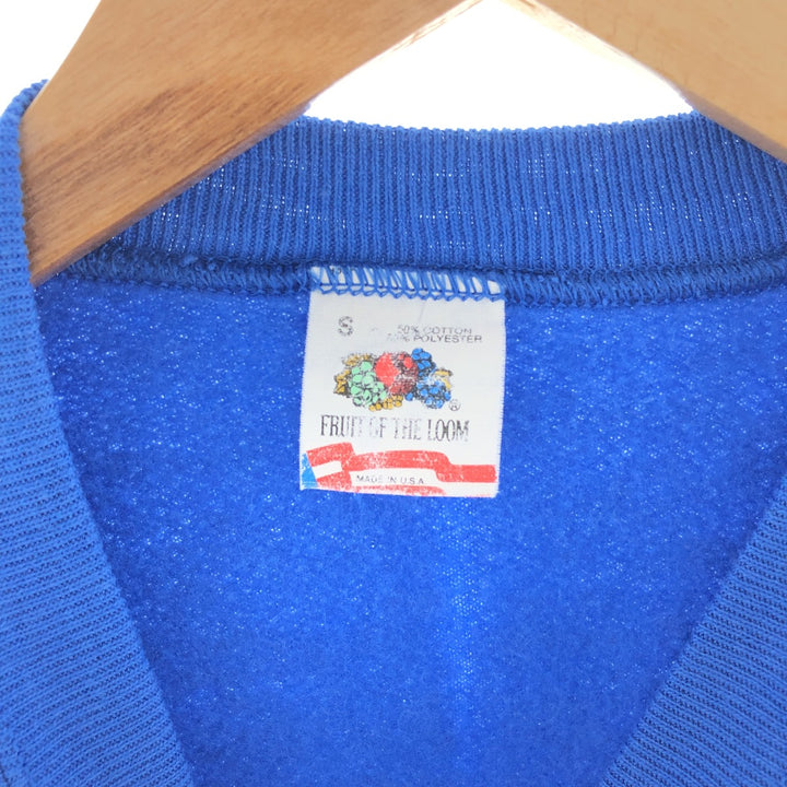 90'S Fruit of the Loom Raglan Sleeve Plain Sweatshirt Made in USA Men's S Vintage /taa003581