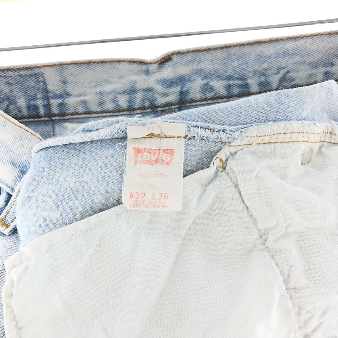 90'S Levi's 501-1108 Chemical Wash Denim Pants Made in USA Men's W32 Vintage /taa003684