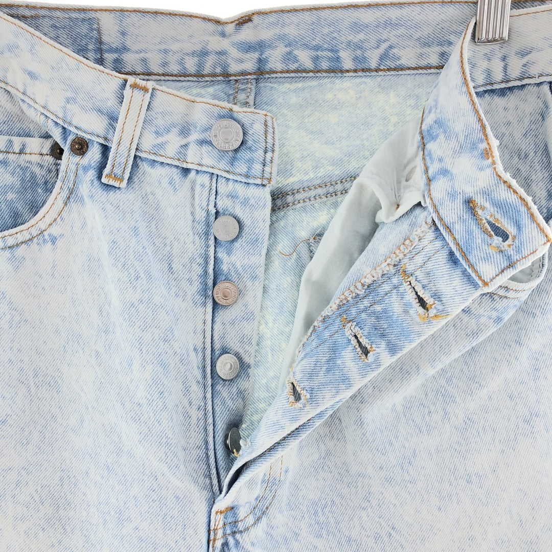 90'S Levi's 501-1108 Chemical Wash Denim Pants Made in USA Men's W32 Vintage /taa003684