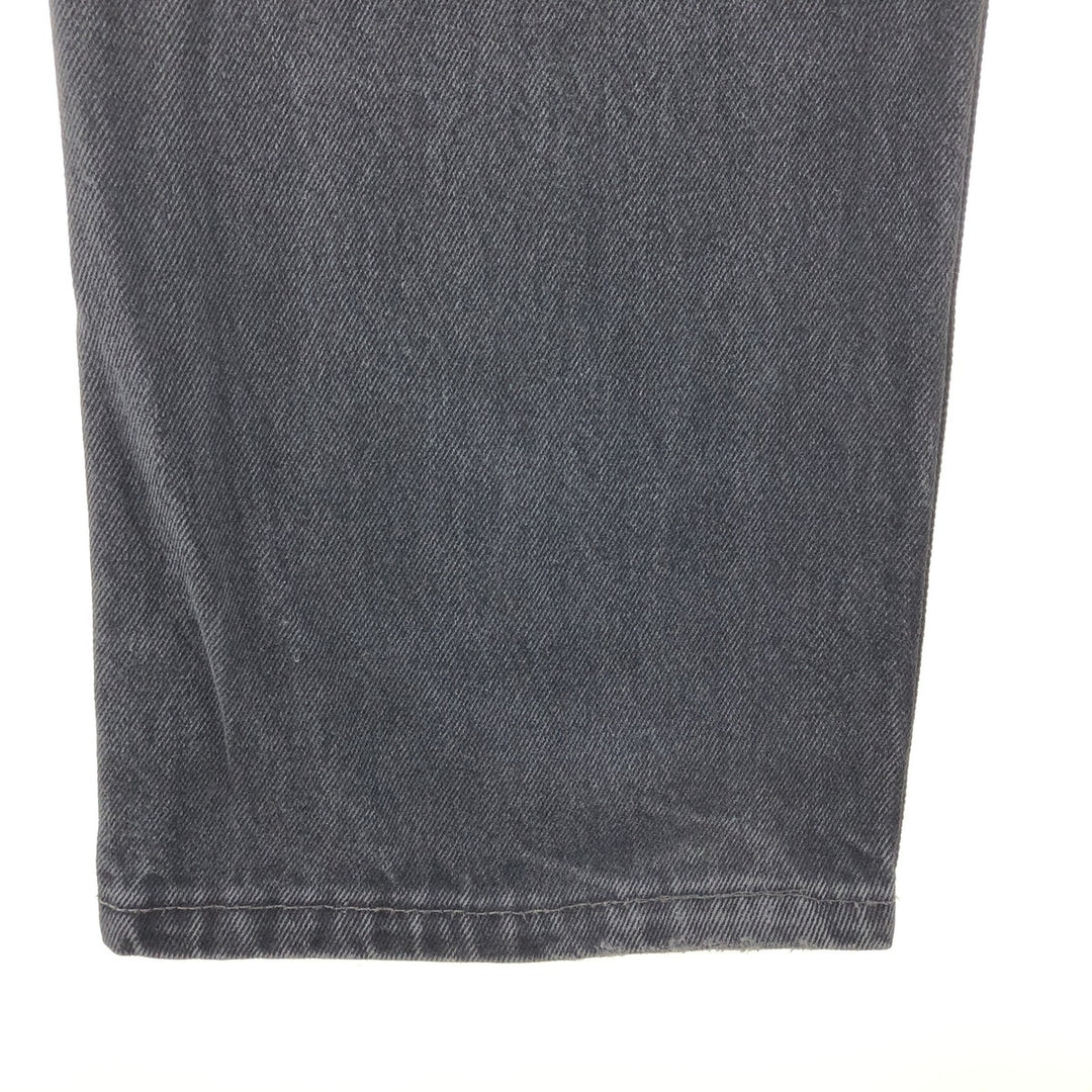 Levi's 505 REGULAR FIT STRAIGHT LEG Black Denim Tapered Denim Pants Made in USA Men's w36 /taa003820