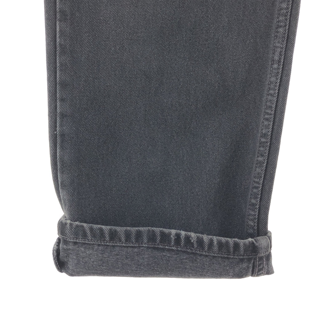 90'S Levi's 505 REGULAR FIT STRAIGHT LEG black denim tapered denim pants men's w36 vintage /taa003833