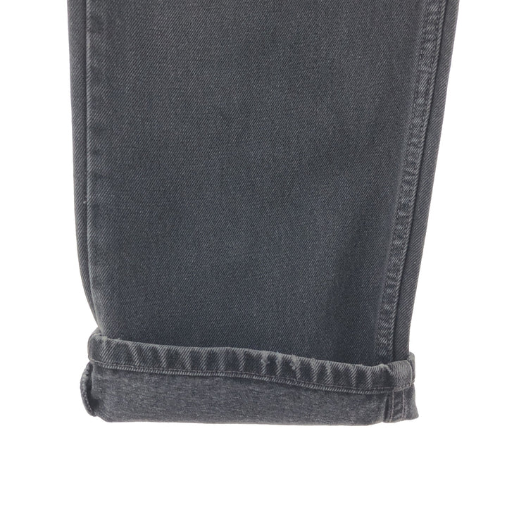 90'S Levi's 505 REGULAR FIT STRAIGHT LEG black denim tapered denim pants men's w36 vintage /taa003833