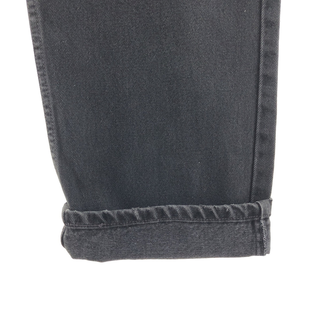 90'S Levi's 505 REGULAR FIT STRAIGHT LEG black denim tapered denim pants men's w36 vintage /taa003833