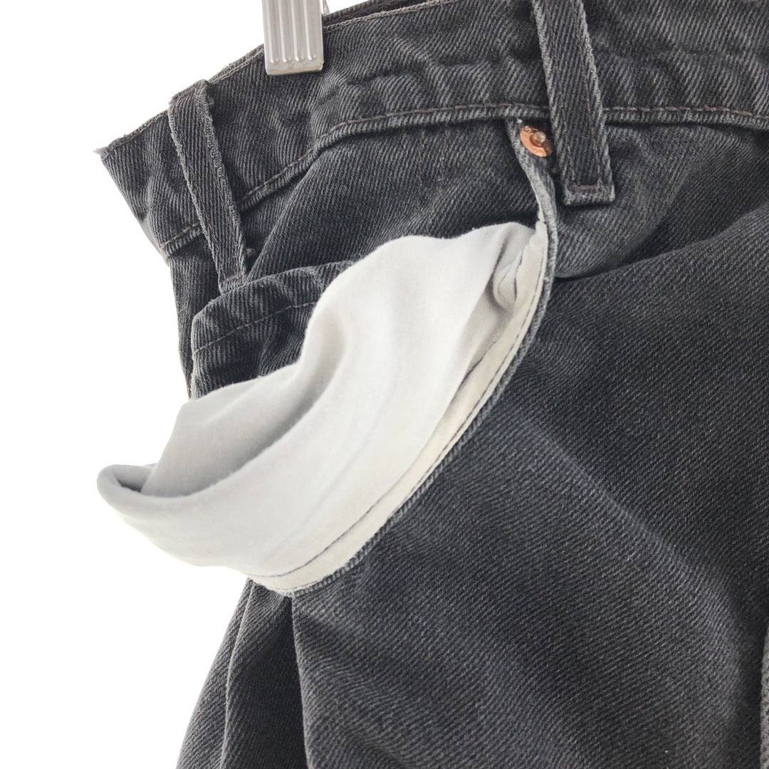 90'S Levi's 505 REGULAR FIT STRAIGHT LEG black denim tapered denim pants men's w36 vintage /taa003833