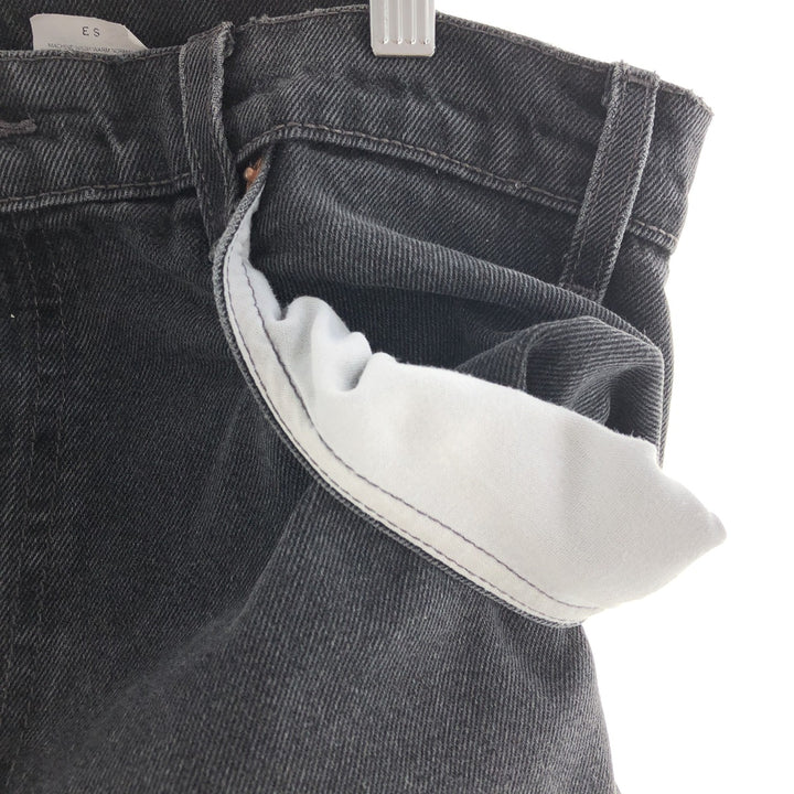 90'S Levi's 505 REGULAR FIT STRAIGHT LEG black denim tapered denim pants men's w36 vintage /taa003833