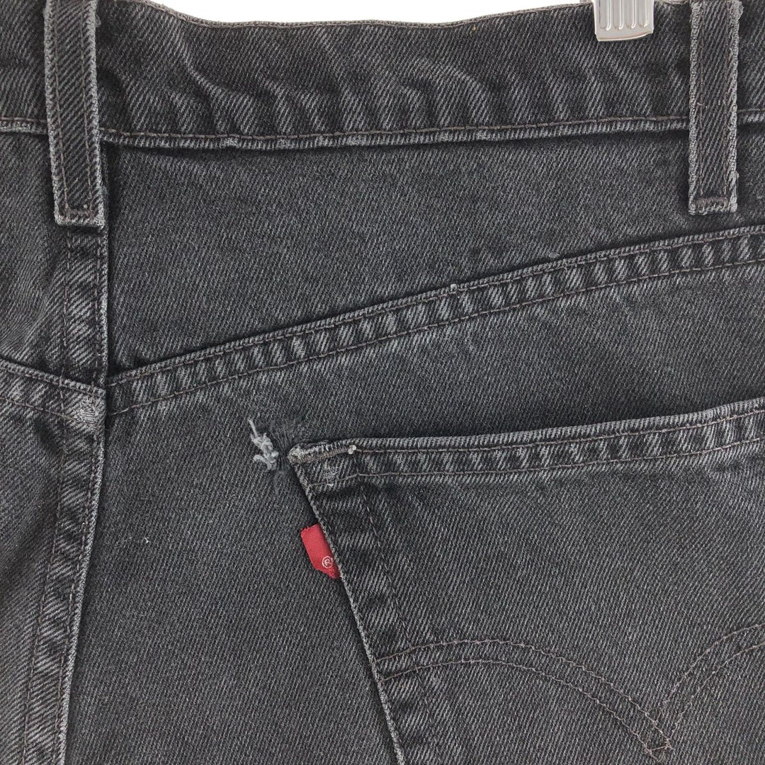 90'S Levi's 505 REGULAR FIT STRAIGHT LEG black denim tapered denim pants men's w36 vintage /taa003833