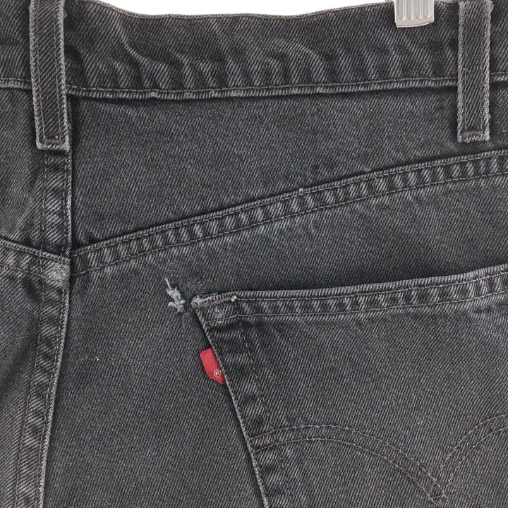 90'S Levi's 505 REGULAR FIT STRAIGHT LEG black denim tapered denim pants men's w36 vintage /taa003833
