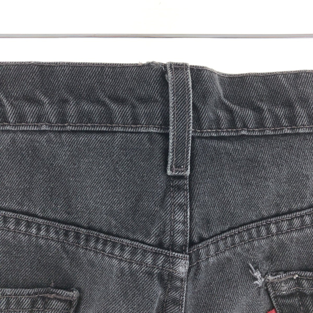 90'S Levi's 505 REGULAR FIT STRAIGHT LEG black denim tapered denim pants men's w36 vintage /taa003833