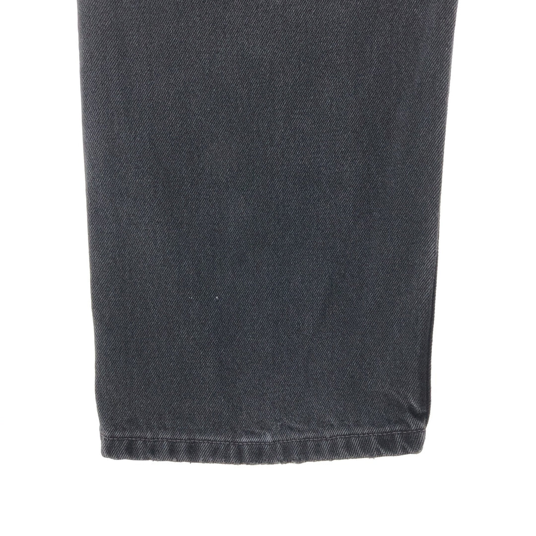90'S Levi's 505 REGULAR FIT STRAIGHT LEG black denim tapered denim pants men's w36 vintage /taa003833