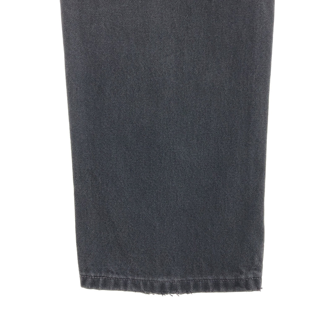 90'S Levi's 505 REGULAR FIT STRAIGHT LEG black denim tapered denim pants men's w36 vintage /taa003833
