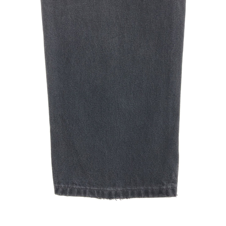 90'S Levi's 505 REGULAR FIT STRAIGHT LEG black denim tapered denim pants men's w36 vintage /taa003833