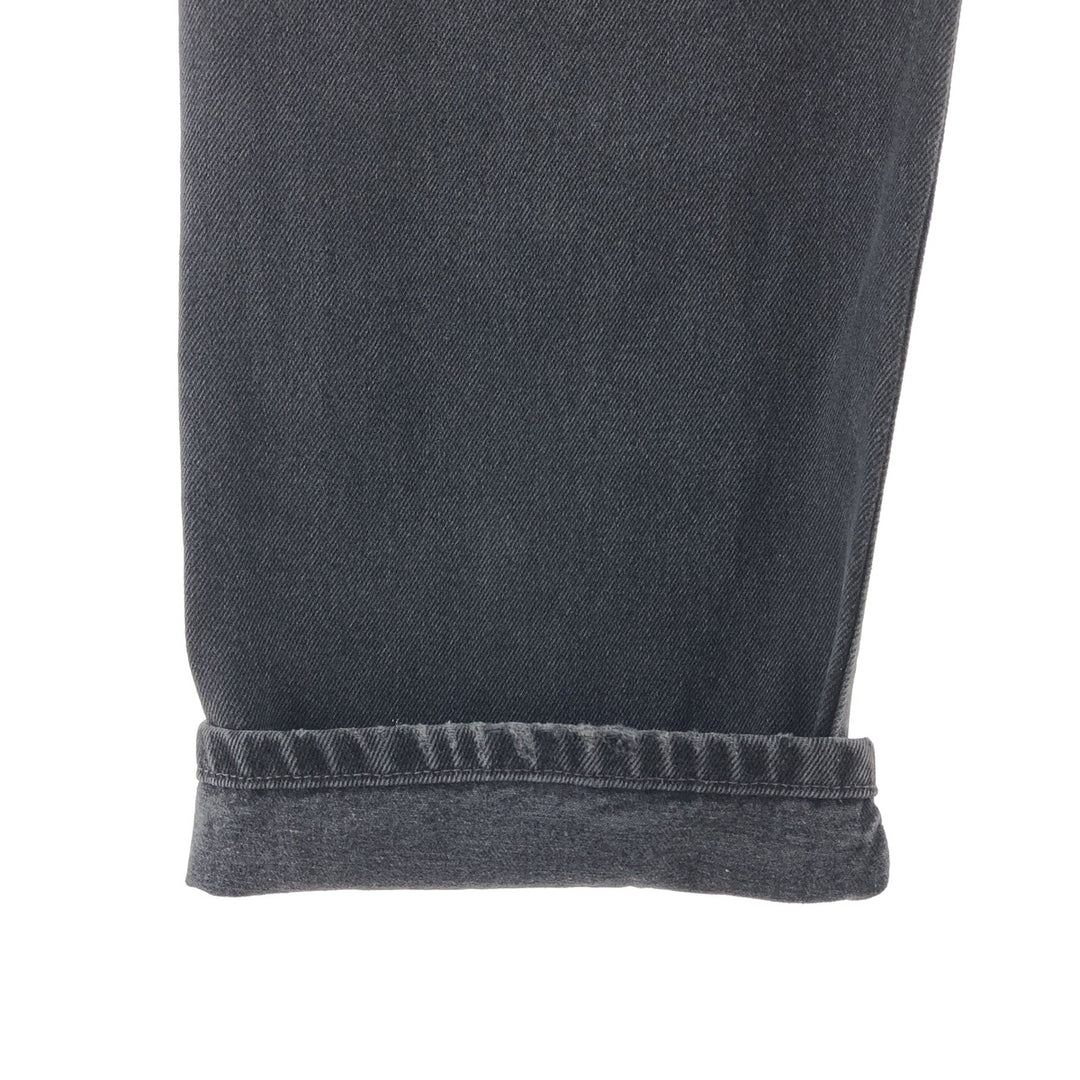 90'S Levi's 505 REGULAR FIT STRAIGHT LEG black denim tapered denim pants men's w36 vintage /taa003833